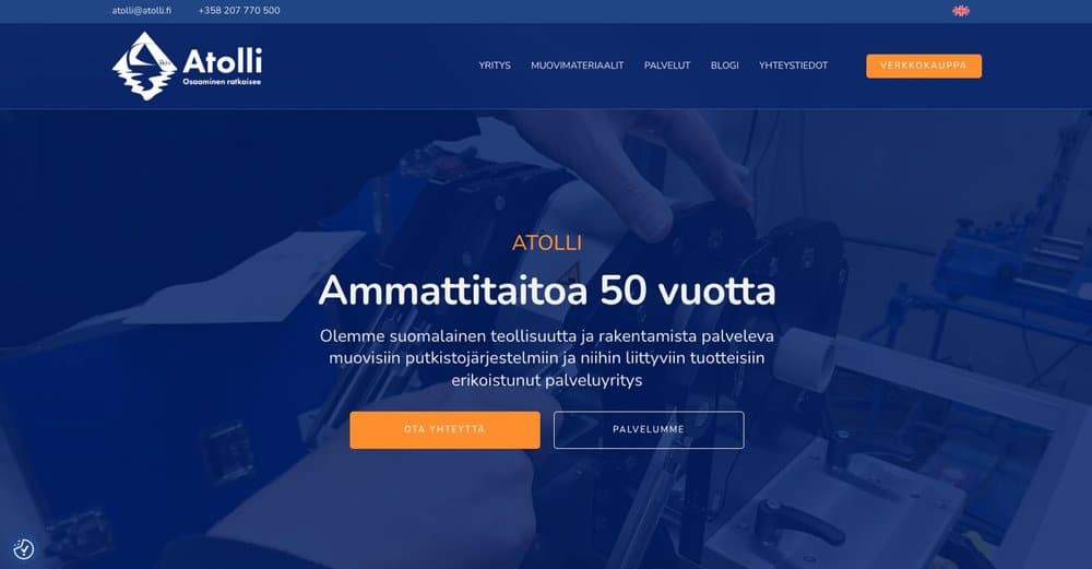 Atolli: 50 vuotta muoviputkijärjestelmiä