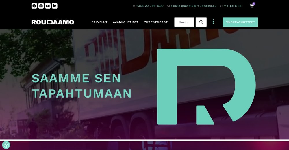 Roudaan palvelut ja tapahtumajärjestelu