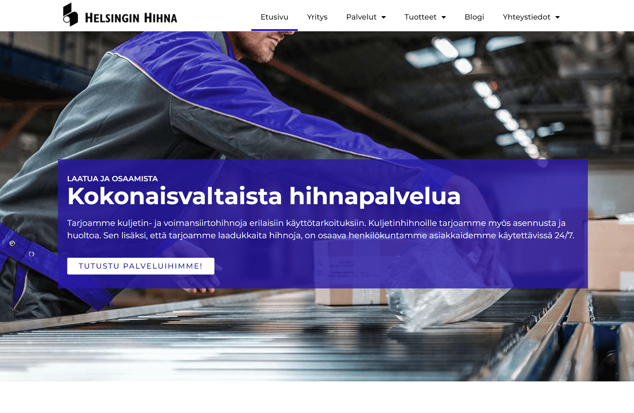 Helsingin Hihna Oy - WordPress-verkkosivut & digimarkkinointi